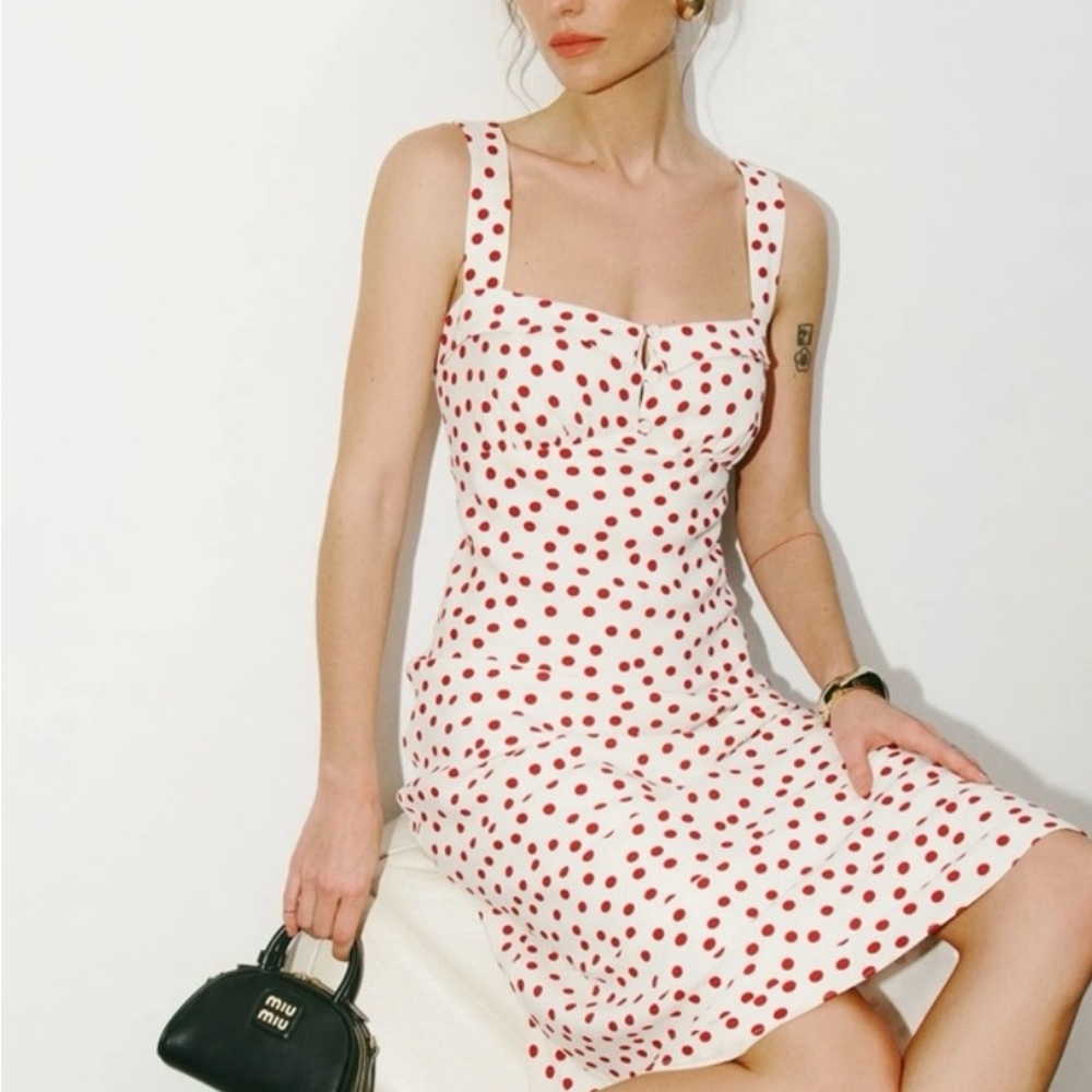 Reformation Tancy Polka Dot Dress - Picture 2 of 4